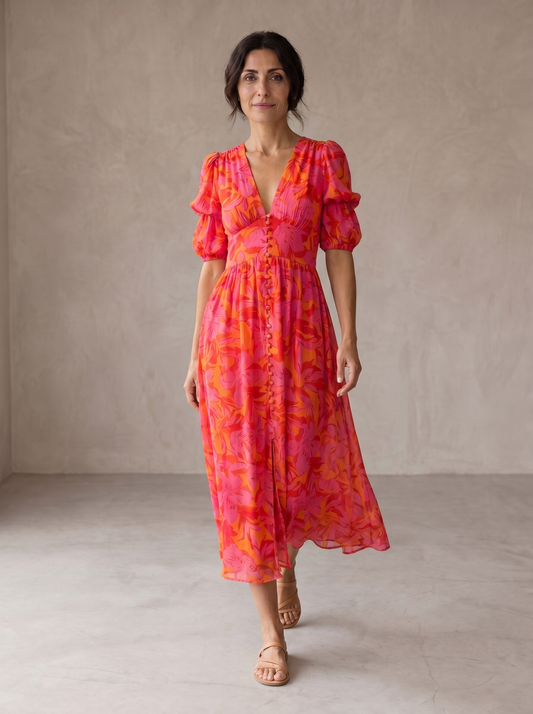 Amelia | Vestido Largo Resplandor Solar