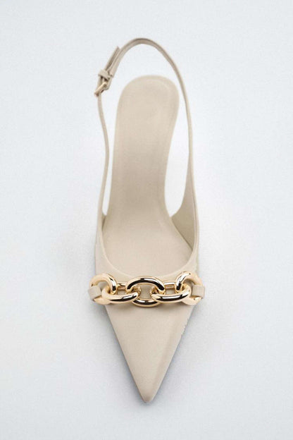 Tacones Metálicos con Cadena