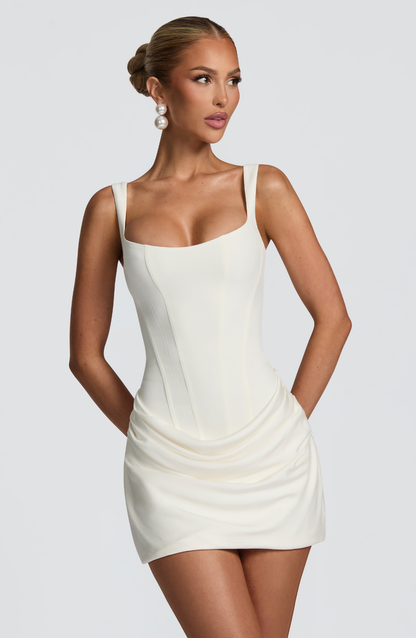 MINI VESTIDO CORSET DRAPEADO