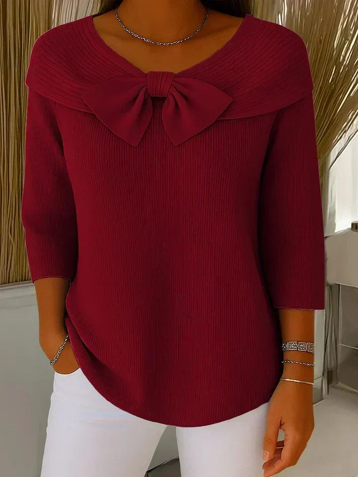 Trinidad | Jersey con Lazo y Cuello Redondo - imagen 4