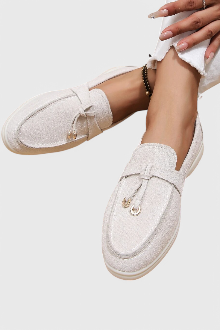 Coralie Mocasines con Acabado Suede