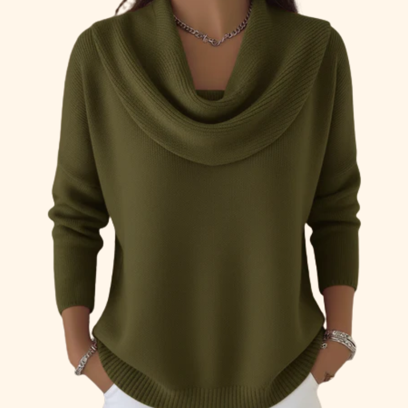 Julia | Jersey con Cuello Drapeado - imagen 5