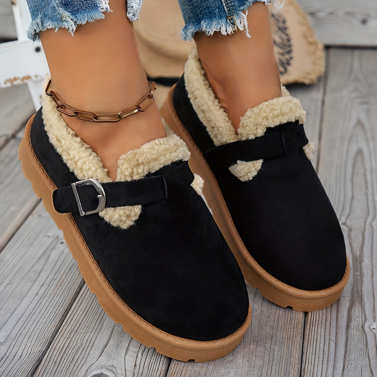 Lina Acogedores Botines de Invierno con Soporte Ergonómico