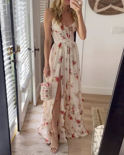 Carla | Vestido Romántico con Estampado Floral