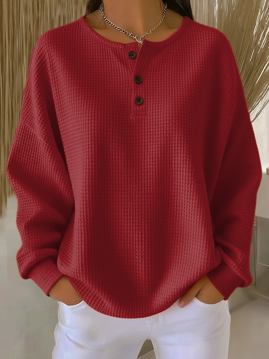 Milagros | Sudadera Henley Gofrada - imagen 3