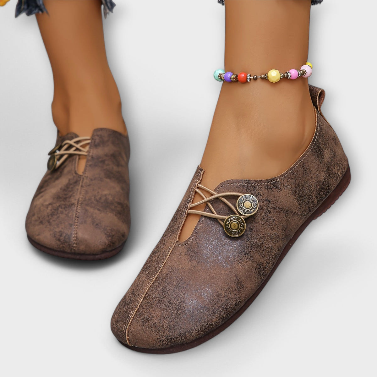 Taera Mocasín de Ante Ultraligero