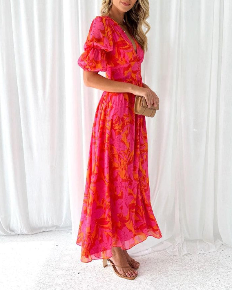 Amelia | Vestido Largo Resplandor Solar