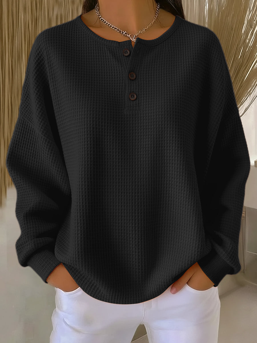 Milagros | Sudadera Henley Gofrada - imagen 4