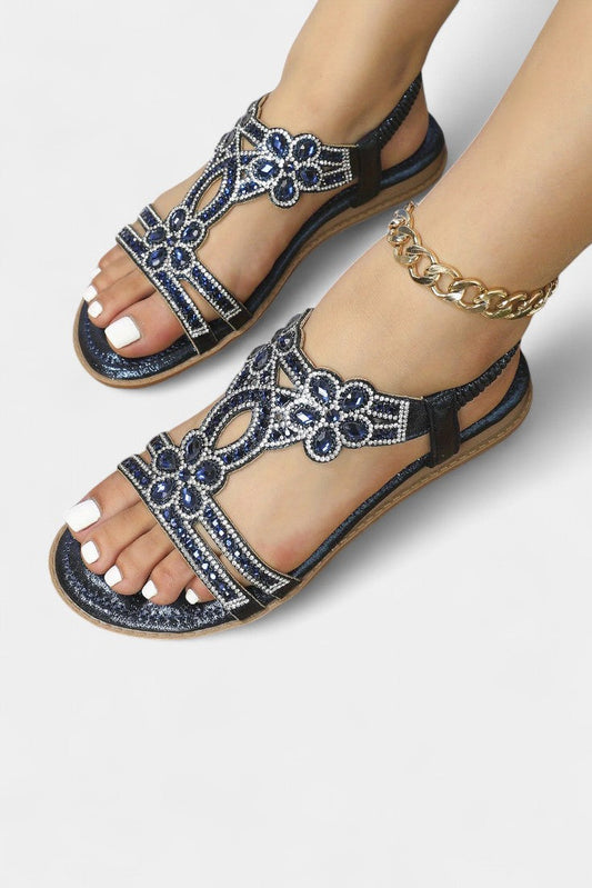 Alaya Sandalias Gladiadoras Embellecidas