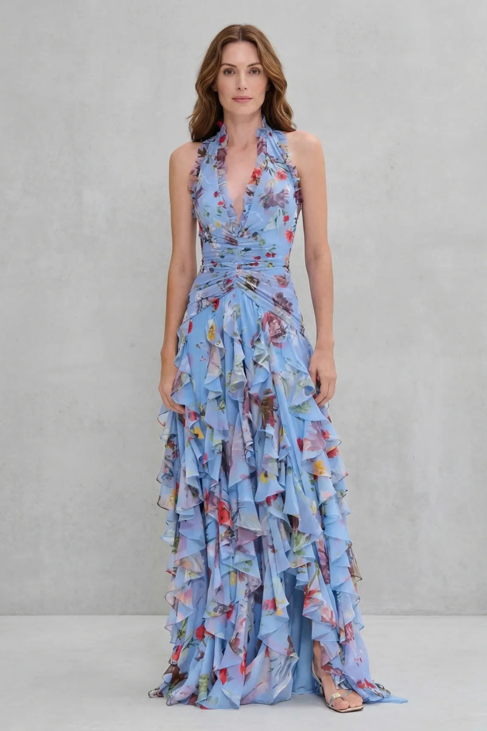 Bella | Vestido Largo Romántico de Rosas