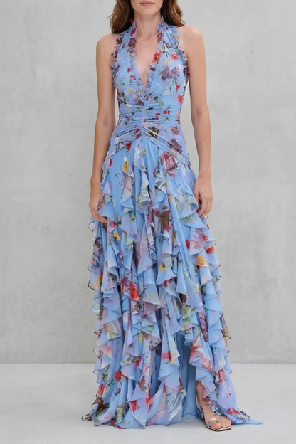 Bella | Vestido Largo Romántico de Rosas