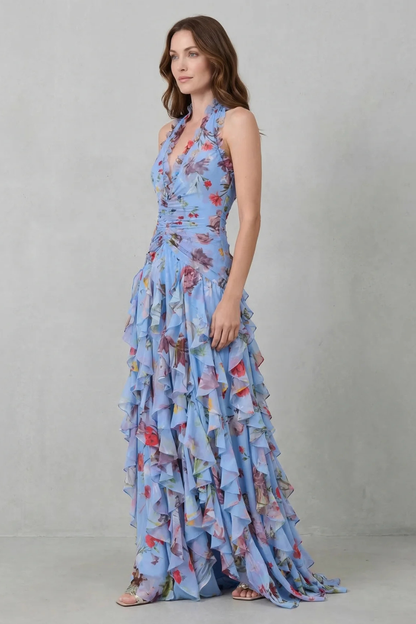 Bella | Vestido Largo Romántico de Rosas