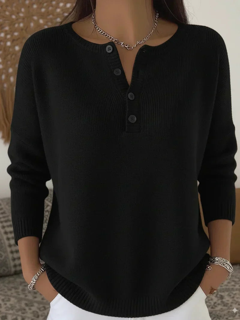 Helena | Jersey de Punto con Botones Henley - imagen 4
