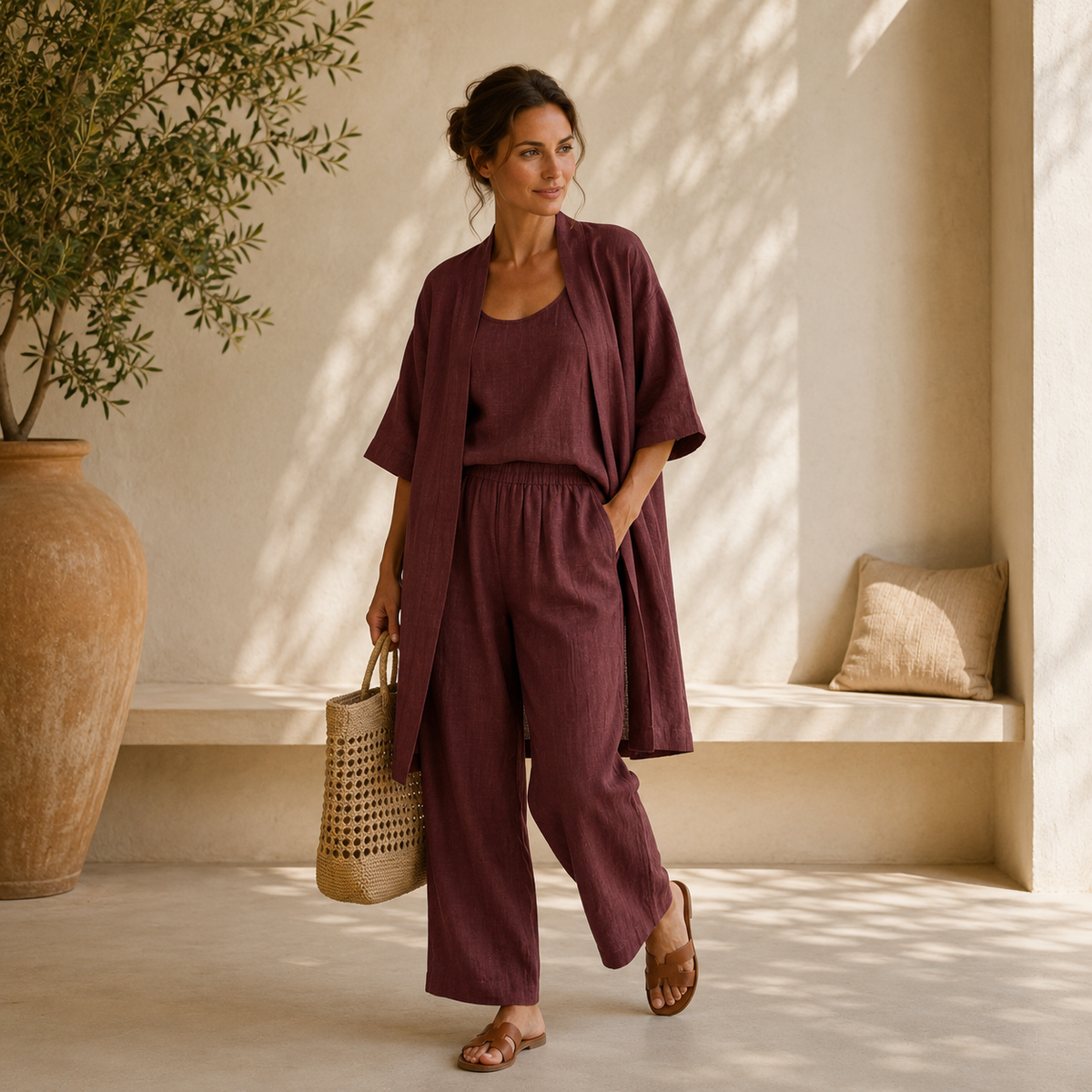 Isabela | Conjunto de Lino Premium 3 Piezas