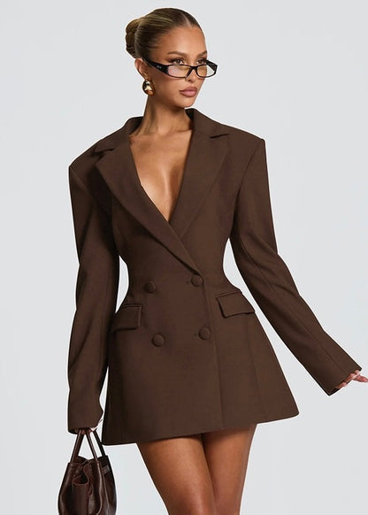 VESTIDO BLAZER MINI ENTALLADO
