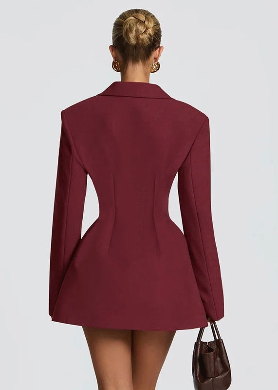 VESTIDO BLAZER MINI ENTALLADO