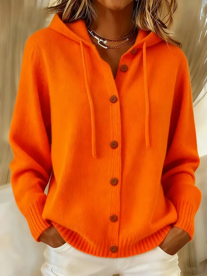 Begoña | Chaqueta de Punto con Capucha y Botones - imagen 4