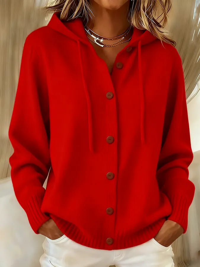 Begoña | Chaqueta de Punto con Capucha y Botones - imagen 5
