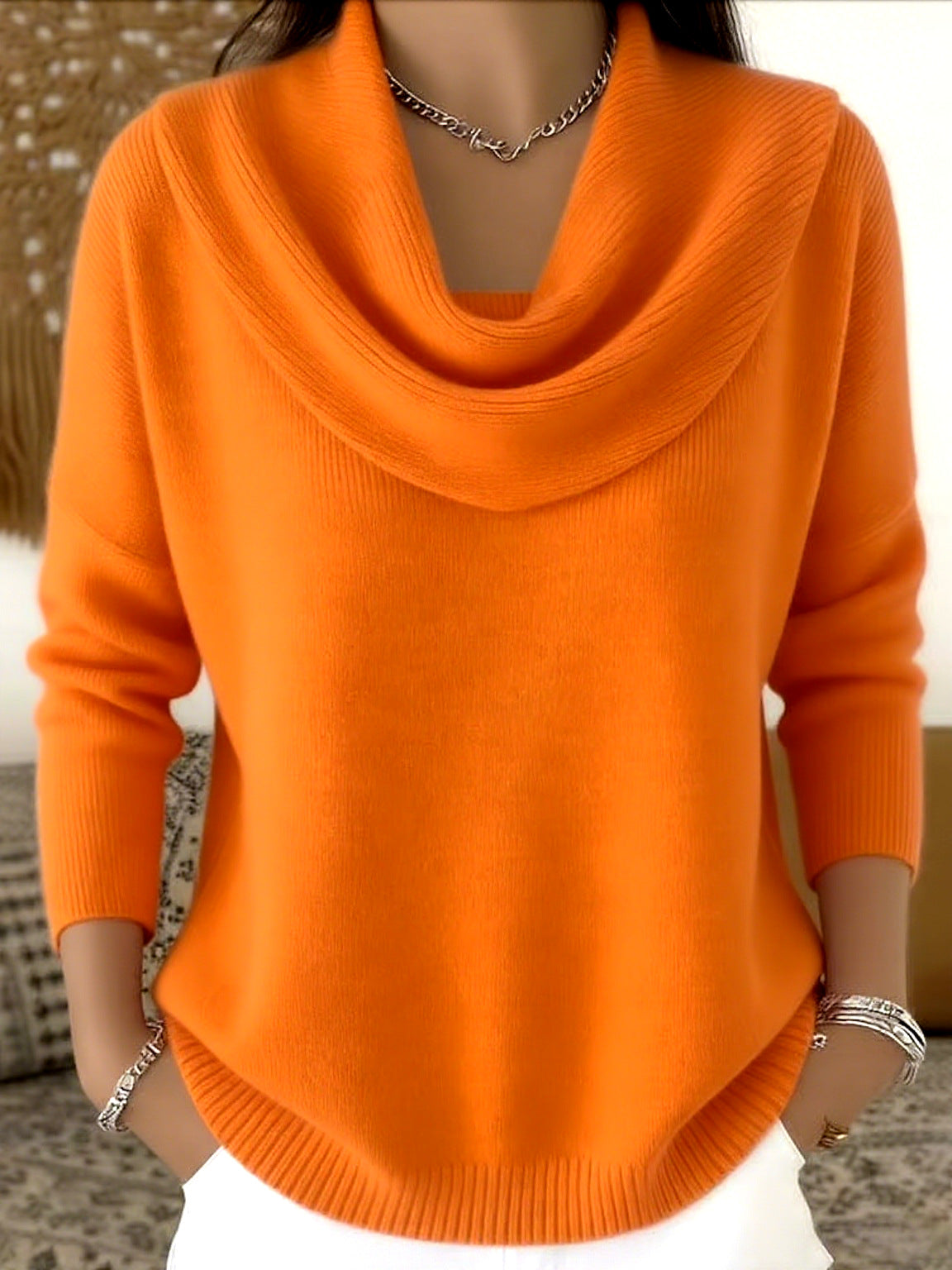 Julia | Jersey con Cuello Drapeado - imagen 7