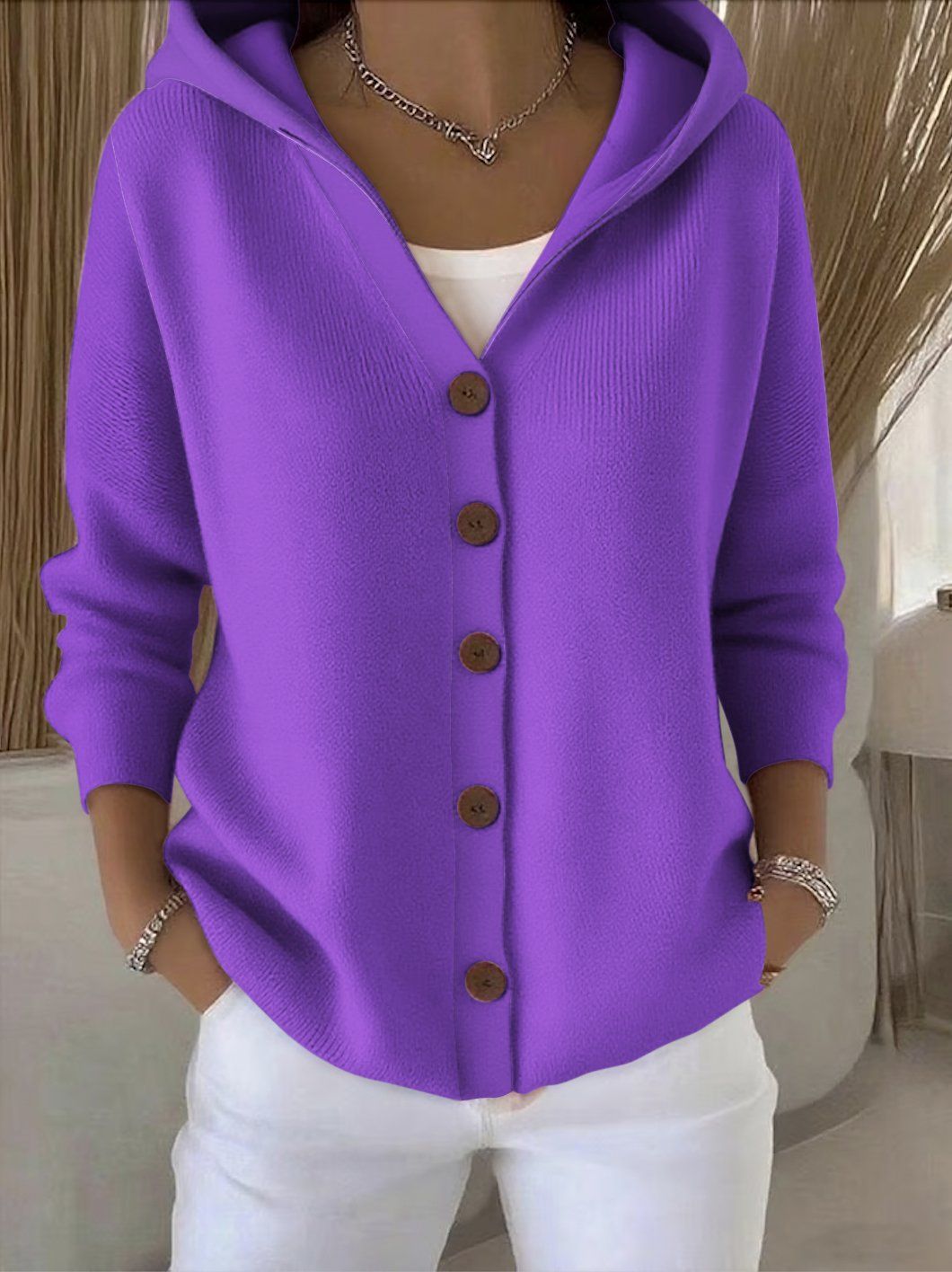 Rocío | Chaqueta de Punto con Capucha - imagen 7