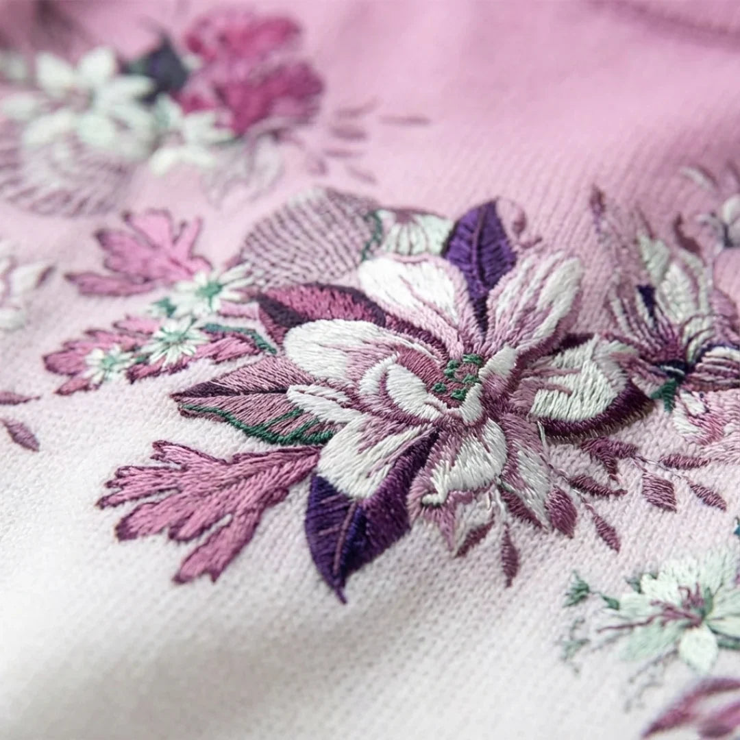 Alba | Jersey Floral con Cuello Vuelto - imagen 3