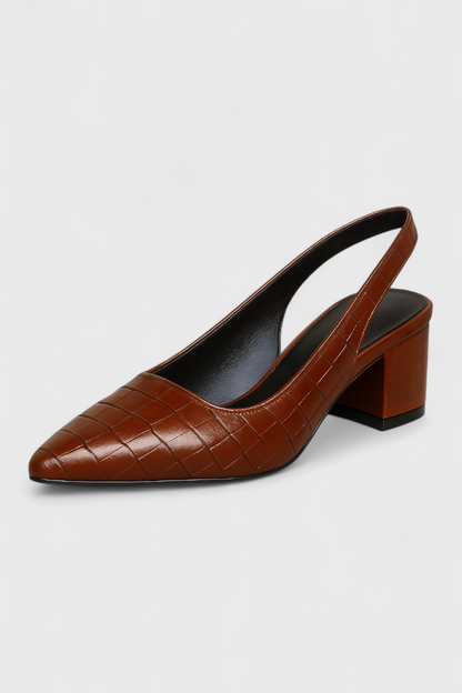 Ava Slingback de Tacón Elegante con Punta Fina