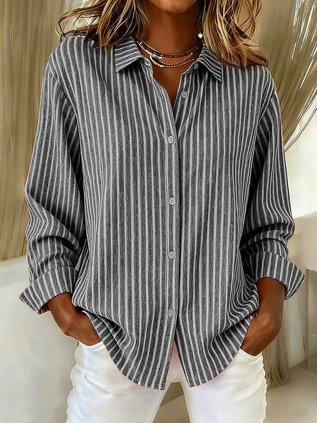 Jimena | Camisa de Rayas con Botones - imagen 4