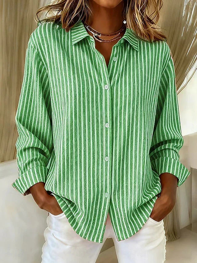 Jimena | Camisa de Rayas con Botones - imagen 2