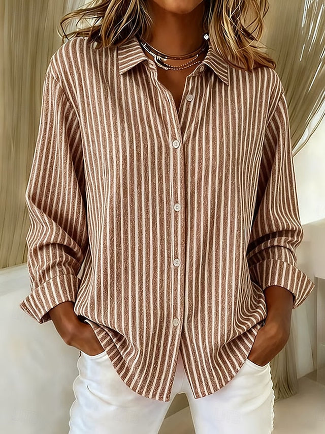 Jimena | Camisa de Rayas con Botones - imagen 3