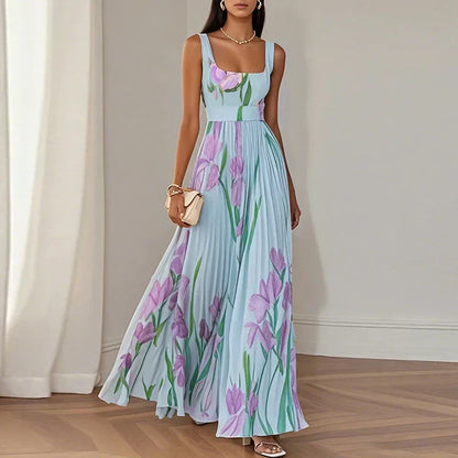 Oriana | Vestido Largo Con Estampado Floral