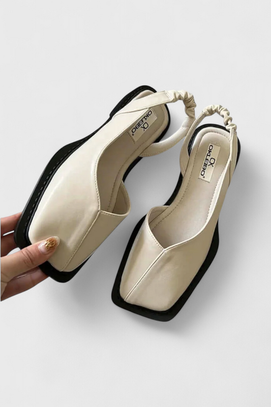 Cora Zapatillas Acolchadas de Punta Cuadrada