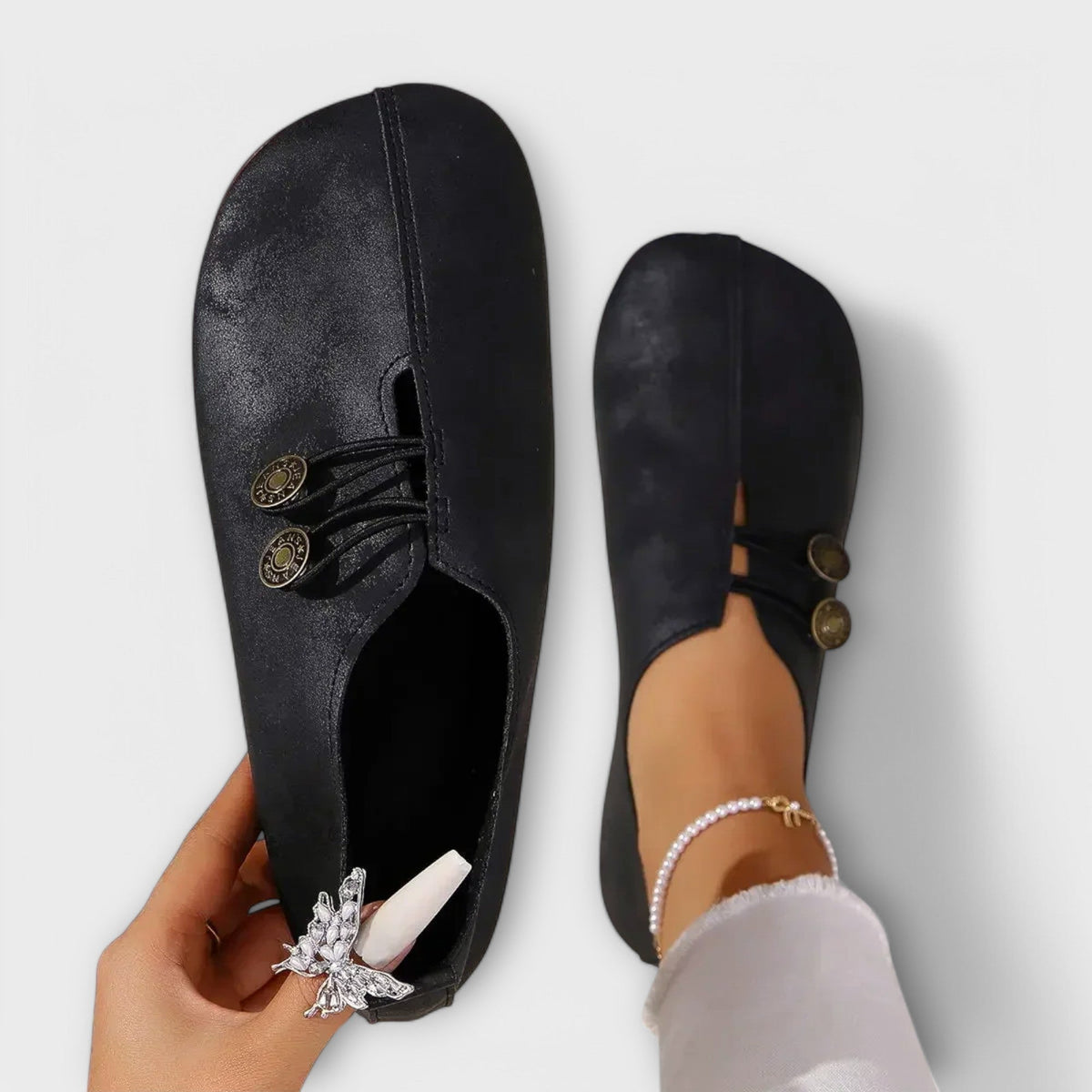 Taera Mocasín de Ante Ultraligero