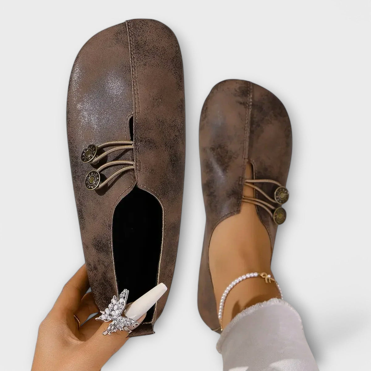 Taera Mocasín de Ante Ultraligero