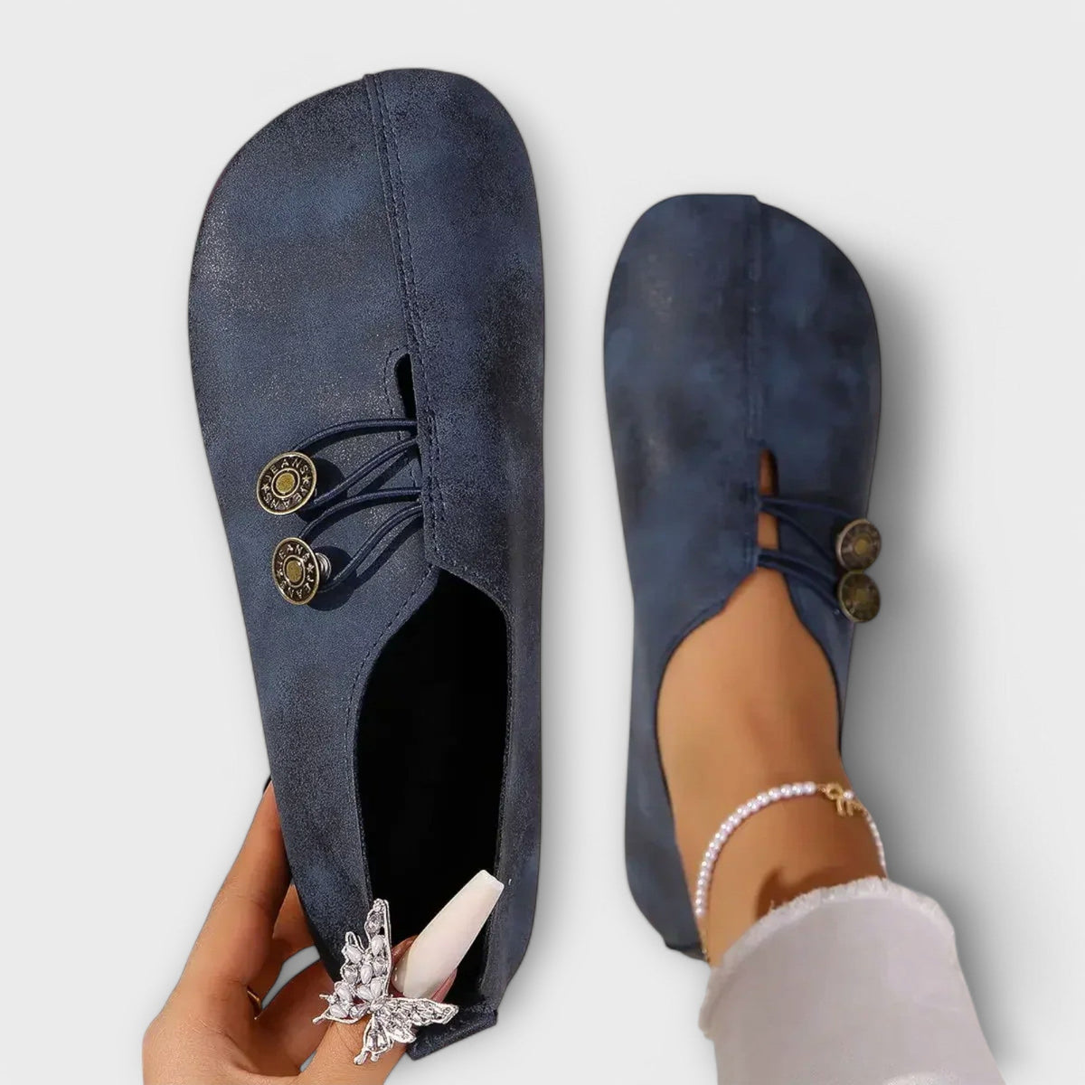 Taera Mocasín de Ante Ultraligero