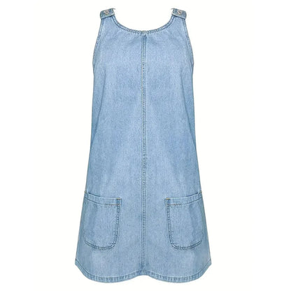 Saylor | Vestido Peto Vaquero de Corte Relajado - imagen 4