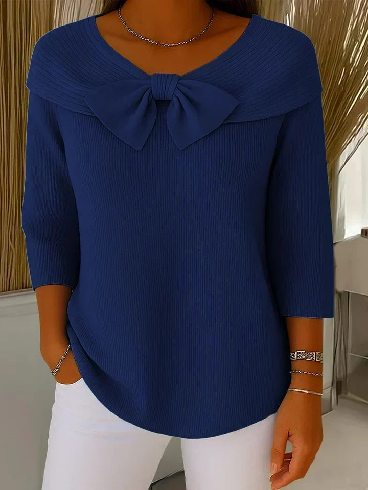 Trinidad | Jersey con Lazo y Cuello Redondo - imagen 5