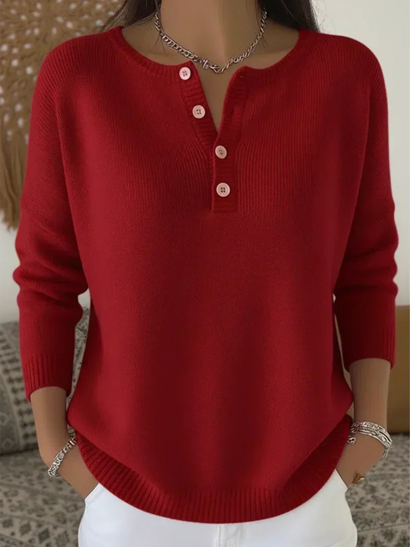 Helena | Jersey de Punto con Botones Henley - imagen 3