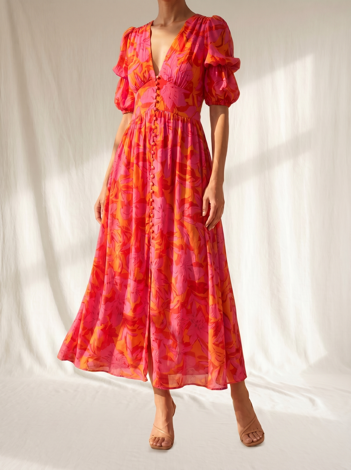 Amelia | Vestido Largo Resplandor Solar