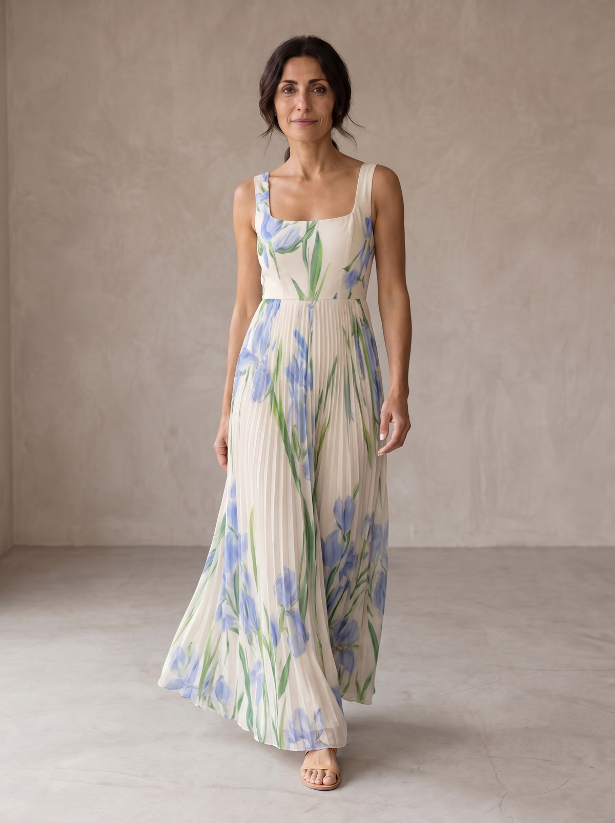 Oriana | Vestido Largo Con Estampado Floral