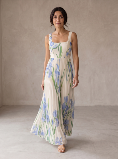 Oriana | Vestido Largo Con Estampado Floral