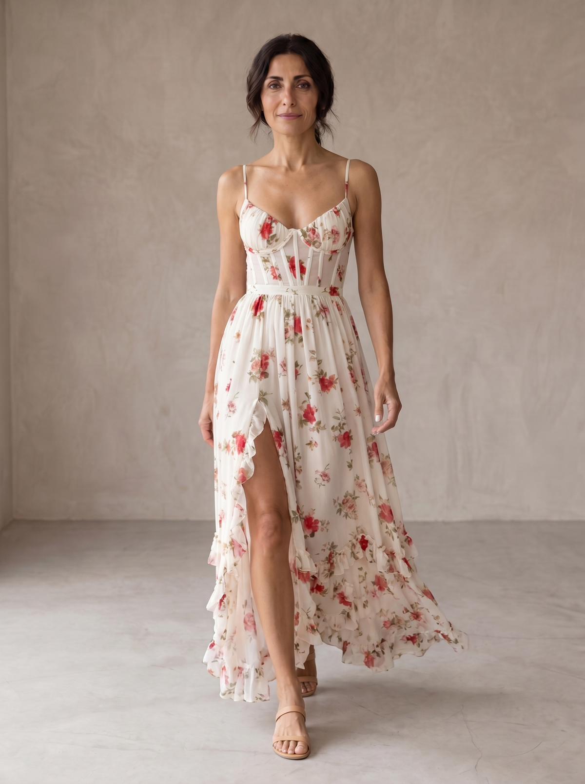Carla | Vestido Romántico con Estampado Floral
