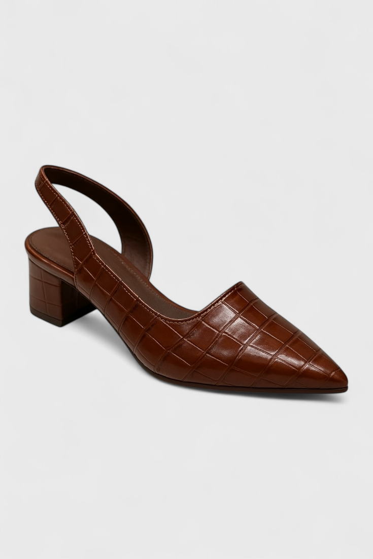 Ava Slingback de Tacón Elegante con Punta Fina