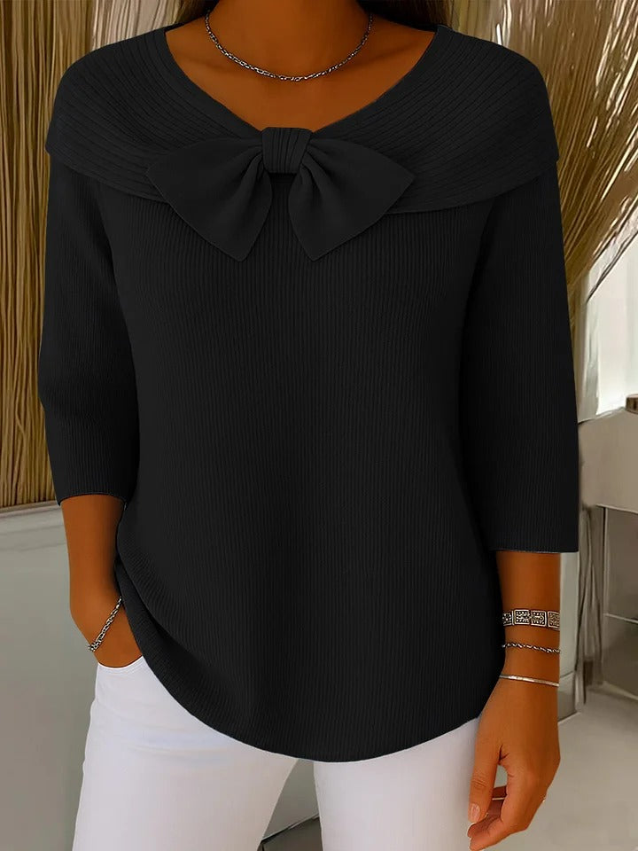 Trinidad | Jersey con Lazo y Cuello Redondo - imagen 6
