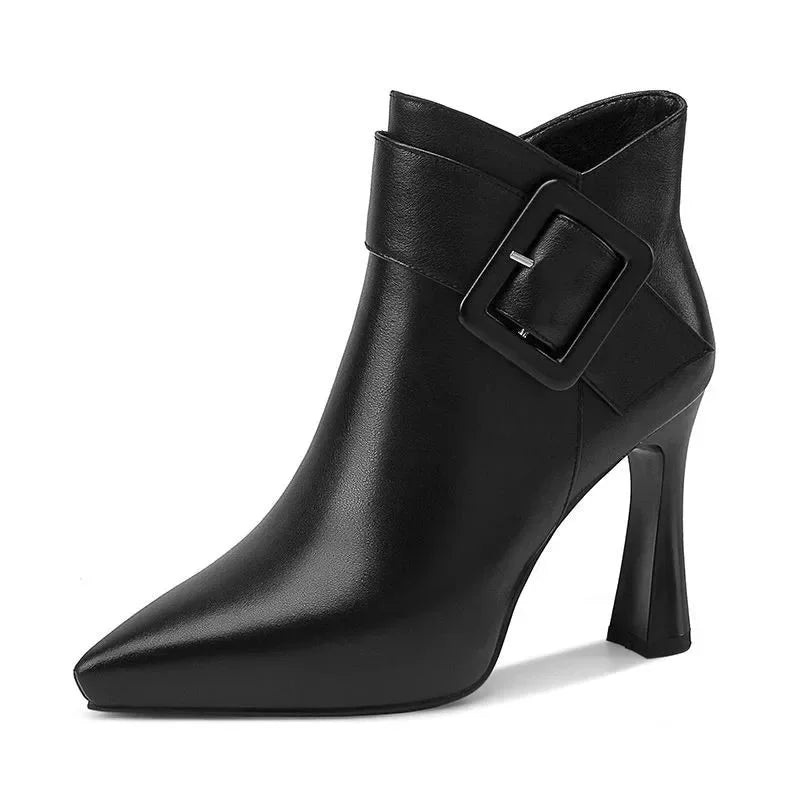 Sofía | Botines de punta con tacón y hebilla — imagen 6