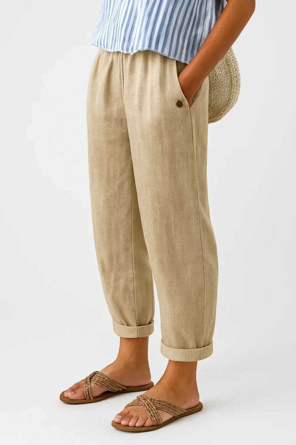 Sabina | Pantalón elegante de tacto suave — Imagen 3