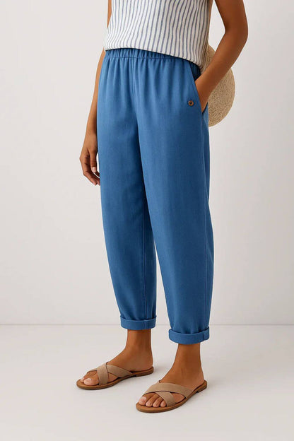 Sabina | Pantalón elegante de tacto suave — Imagen 4
