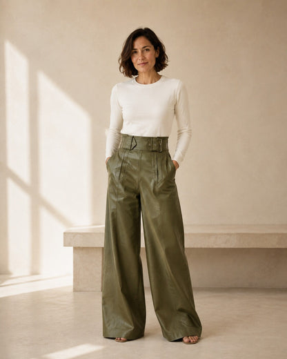 Renata | Pantalón cómodo de pernera ancha — Imagen 1