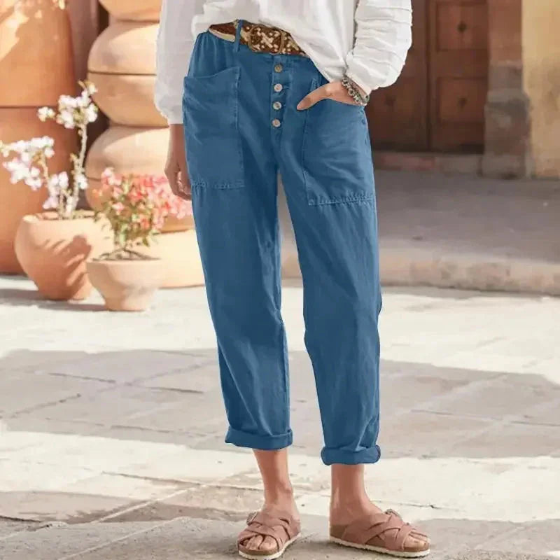 Emilia | Pantalón holgado con brillo — Imagen 4