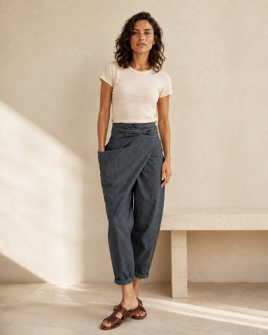 Lavinia | Pantalón amplio de caída fluida — Imagen 1