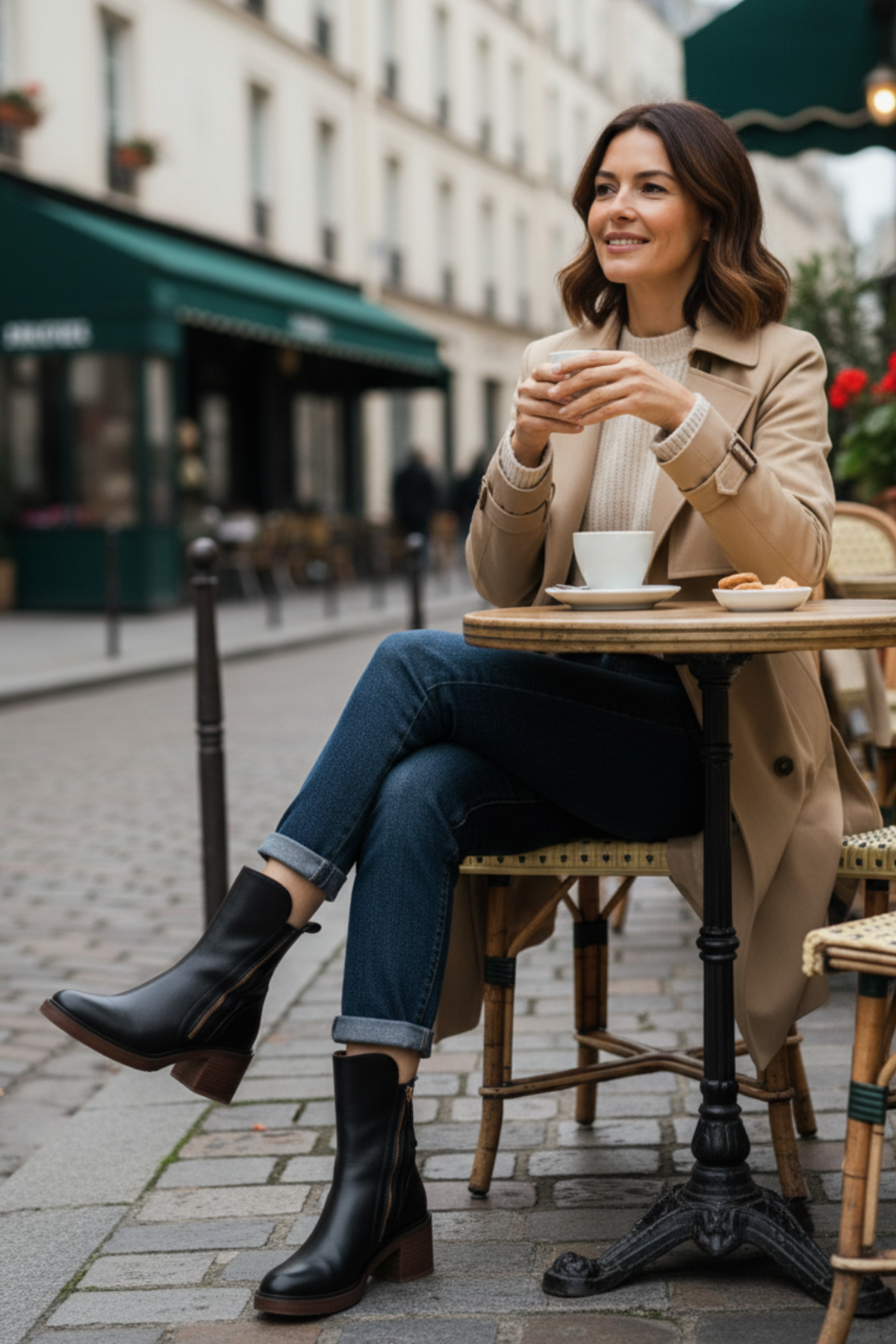 Pernelle | Botas de piel con tacón cuadrado